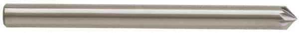 Atrax - 1/8" Cut Diam, 1/8" Shank Diam, Cone Head Single Cut Burr - Carbide, Point End, 1/16" LOC, 1-1/2" OAL - Industrial Tool & Supply