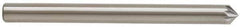 Atrax - 1/8" Cut Diam, 1/8" Shank Diam, Cone Head Single Cut Burr - Carbide, Point End, 1/16" LOC, 1-1/2" OAL - Industrial Tool & Supply