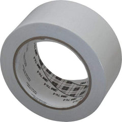 3M - White Solid Color Vinyl Tape - 2" Wide x 108' Long x 0.005" Thick, General Traffic - Industrial Tool & Supply