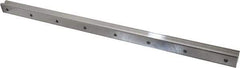 THK - 600mm OAL x 28mm Overall Width x 23mm Overall Height Horizontal Mount SSR Rail - 80mm Between Holes, 7 x 11 x 9mm Hole Size - Industrial Tool & Supply