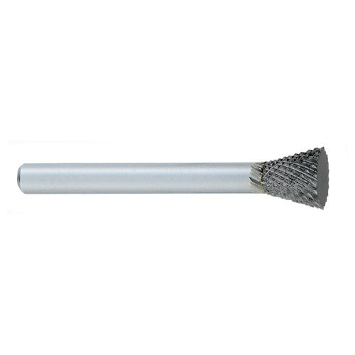 ‎SN-1 -1/4 × 5/16 LOC × 1/4 Shank × 2 OAL Inverted Taper Carbide Medium Tough Cut Burr - Industrial Tool & Supply