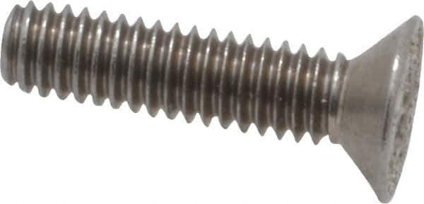 Value Collection - M2.5x0.45 Metric Coarse, 10mm OAL Phillips Drive Machine Screw - Flat Head, Grade 18-8 & A2 Stainless Steel, Uncoated, Without Washer - Industrial Tool & Supply