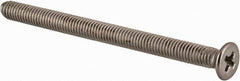 Value Collection - M3x0.50 Metric Coarse, 40mm OAL Phillips Drive Machine Screw - Flat Head, Grade 18-8 & A2 Stainless Steel, Uncoated, Without Washer - Industrial Tool & Supply