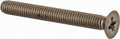Value Collection - M4x0.70 Metric Coarse, 35mm OAL Phillips Drive Machine Screw - Flat Head, Grade 18-8 & A2 Stainless Steel, Uncoated, Without Washer - Industrial Tool & Supply