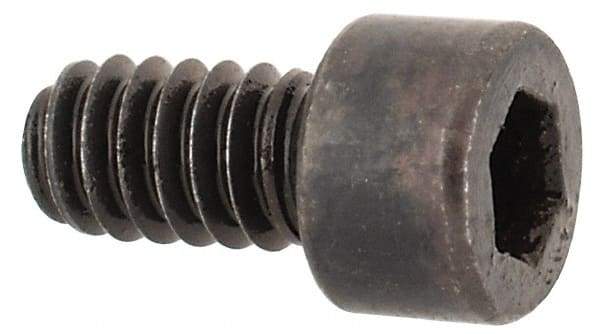 Made in USA - #3-48 UNC Hex Socket Drive, Socket Cap Screw - Alloy Steel, Black Oxide Finish, Fully Threaded, 3/16" Length Under Head - Industrial Tool & Supply