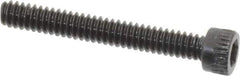 Made in USA - #4-40 UNC Hex Socket Drive, Socket Cap Screw - Alloy Steel, Black Oxide Finish, Fully Threaded, 7/8" Length Under Head - Industrial Tool & Supply
