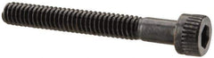 Made in USA - #5-40 UNC Hex Socket Drive, Socket Cap Screw - Alloy Steel, Black Oxide Finish, Partially Threaded, 1" Length Under Head - Industrial Tool & Supply