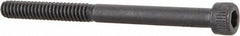 Made in USA - #6-32 UNC Hex Socket Drive, Socket Cap Screw - Alloy Steel, Black Oxide Finish, Partially Threaded, 1-3/4" Length Under Head - Industrial Tool & Supply