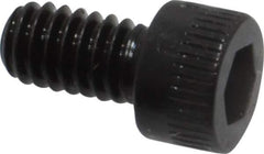 Made in USA - #8-32 UNC Hex Socket Drive, Socket Cap Screw - Alloy Steel, Black Oxide Finish, Fully Threaded, 5/16" Length Under Head - Industrial Tool & Supply