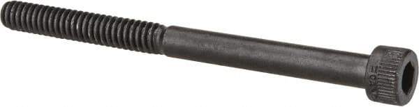 Made in USA - #10-24 UNC Hex Socket Drive, Socket Cap Screw - Alloy Steel, Black Oxide Finish, Partially Threaded, 2-1/2" Length Under Head - Industrial Tool & Supply