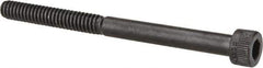 Made in USA - #10-24 UNC Hex Socket Drive, Socket Cap Screw - Alloy Steel, Black Oxide Finish, Partially Threaded, 2-1/2" Length Under Head - Industrial Tool & Supply