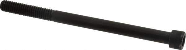 Made in USA - 5/16-18 UNC Hex Socket Drive, Socket Cap Screw - Alloy Steel, Black Oxide Finish, Partially Threaded, 4-1/2" Length Under Head - Industrial Tool & Supply
