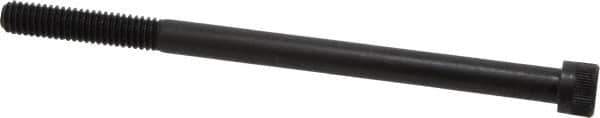 Made in USA - 5/16-18 UNC Hex Socket Drive, Socket Cap Screw - Alloy Steel, Black Oxide Finish, Partially Threaded, 5" Length Under Head - Industrial Tool & Supply