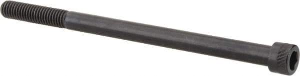 Made in USA - 3/8-16 UNC Hex Socket Drive, Socket Cap Screw - Alloy Steel, Black Oxide Finish, Partially Threaded, 6" Length Under Head - Industrial Tool & Supply