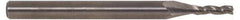 SGS - 29/64", 1" LOC, 1/2" Shank Diam, 3" OAL, 3 Flute, Solid Carbide Square End Mill - Single End, Uncoated, Spiral Flute, 30° Helix, Centercutting, Right Hand Cut, Right Hand Flute, Series 5 - Industrial Tool & Supply