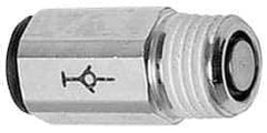 Legris - 10mm Outside Diam, 3/8 BSPT, Nickel Plated Brass Push-to-Connect Tube Self-Sealing Male Connector - 145 Max psi, Tube to Male BSPT, Buna-N O-Ring - Industrial Tool & Supply
