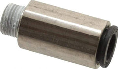 Legris - 8mm Outside Diam, 1/8 BSPT, Nickel Plated Brass Push-to-Connect Tube Self-Sealing Male Connector - 145 Max psi, Tube to Male BSPT, Buna-N O-Ring - Industrial Tool & Supply
