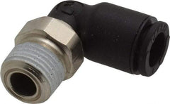 Legris - 6mm Outside Diam, 1/8 NPT, Nylon Push-to-Connect Tube Male Elbow - 290 Max psi, Tube to Male NPT Connection, Buna Nitrile O-Ring - Industrial Tool & Supply