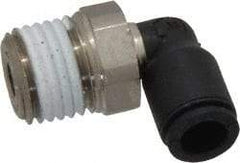 Legris - 6mm Outside Diam, 1/4 NPT, Nylon Push-to-Connect Tube Male Elbow - 290 Max psi, Tube to Male NPT Connection, Buna Nitrile O-Ring - Industrial Tool & Supply