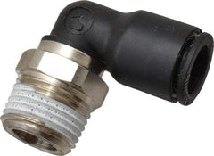 Legris - 10mm Outside Diam, 3/8 NPT, Nylon Push-to-Connect Tube Male Elbow - 290 Max psi, Tube to Male NPT Connection, Buna Nitrile O-Ring - Industrial Tool & Supply
