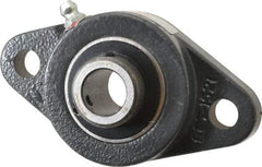Browning - 5/8" ID, 3-7/8" OAL x 2-1/8" OAH 2-Bolt Flange - 1,444 Lb Static Cap, 2,611 Lb Dyn Cap, 3" Btw Mnt Hole Ctrs, Cast Iron - Industrial Tool & Supply