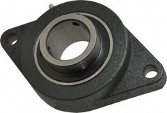Browning - 2" ID, 8-1/2" OAL x 5-1/4" OAH 2-Bolt Flange - 6,601 Lb Static Cap, 9,752 Lb Dyn Cap, 7-1/4" Btw Mnt Hole Ctrs, Cast Iron - Industrial Tool & Supply
