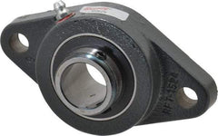Browning - 1" ID, 4-7/8" OAL x 2-3/4" OAH 2-Bolt Flange - 1,651 Lb Static Cap, 2,801 Lb Dyn Cap, 3-57/64" Btw Mnt Hole Ctrs, Cast Iron - Industrial Tool & Supply