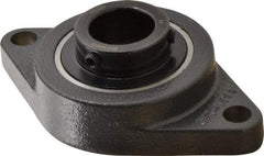 Browning - 1-1/4" ID, 6-1/8" OAL x 3-5/8" OAH 2-Bolt Flange - 3,493 Lb Static Cap, 5,782 Lb Dyn Cap, 5-1/8" Btw Mnt Hole Ctrs, Cast Iron - Industrial Tool & Supply
