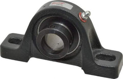 Browning - 1" ID, 5-1/2" OAL x 2-13/16" OAH Pillow Block - 1,651 Lb Static Cap, 2,801 Lb Dyn Cap, 4-1/8" Btw Mnt Hole Ctrs, 1-7/16" Base-to-Ctr Ht, Cast Iron - Industrial Tool & Supply