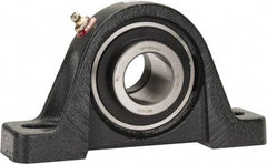 Browning - 1-1/4" ID, 6-3/4" OAL x 3-11/16" OAH Pillow Block - 3,493 Lb Static Cap, 5,782 Lb Dyn Cap, 5" Btw Mnt Hole Ctrs, 1-7/8" Base-to-Ctr Ht, Cast Iron - Industrial Tool & Supply