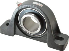 Browning - 1-11/16" ID, 7-3/8" OAL x 4-1/4" OAH Pillow Block - 5,139 Lb Static Cap, 7,901 Lb Dyn Cap, 5-21/32" Btw Mnt Hole Ctrs, 2-1/8" Base-to-Ctr Ht, Cast Iron - Industrial Tool & Supply