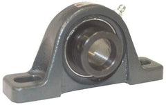Browning - 1-1/4" ID, 6-3/16" OAL x 3-5/32" OAH Pillow Block - 2,567 Lb Static Cap, 4,381 Lb Dyn Cap, 4-5/8" Btw Mnt Hole Ctrs, 1-9/16" Base-to-Ctr Ht, Cast Iron - Industrial Tool & Supply