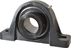 Browning - 2" ID, 8-13/16" OAL x 4-29/32" OAH Pillow Block - 6,601 Lb Static Cap, 9,752 Lb Dyn Cap, 6-15/16" Btw Mnt Hole Ctrs, 2-7/16" Base-to-Ctr Ht, Cast Iron - Industrial Tool & Supply
