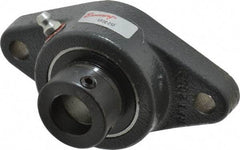 Browning - 3/4" ID, 4-13/32" OAL x 2-3/8" OAH 2-Bolt Flange - 1,444 Lb Static Cap, 2,611 Lb Dyn Cap, 3-17/32" Btw Mnt Hole Ctrs, Cast Iron - Industrial Tool & Supply