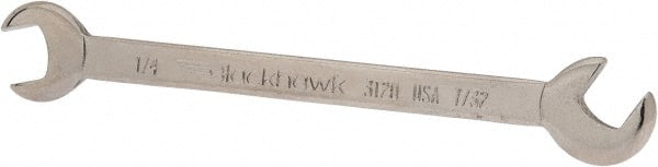 Blackhawk by Proto - 1/4" x 7/32" Standard Ignition Open End Wrench - Industrial Tool & Supply