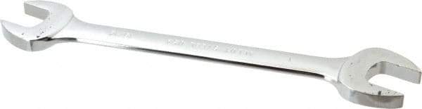 Blackhawk by Proto - 15/16" x 1" Standard Open End Wrench - 11-13/32" OAL, Double End, Full Polish Finish, 15° Head Angle - Industrial Tool & Supply