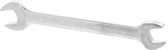 Blackhawk by Proto - 11/16" x 3/4" Standard Open End Wrench - 8-57/64" OAL, Double End, Full Polish Finish, 15° Head Angle - Industrial Tool & Supply