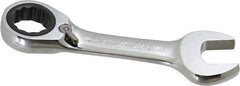 Blackhawk by Proto - 11/16" 12 Point Combination Wrench - 15° Head Angle, 5" OAL, Steel, Chrome Finish - Industrial Tool & Supply