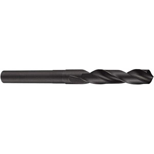 DORMER - 21/32" Drill, 118° Point, High Speed Steel Silver Deming & Reduced Shank Drill Bit - Industrial Tool & Supply
