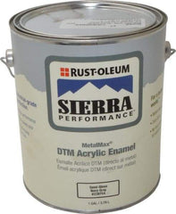 Rust-Oleum - 1 Gal Semi Gloss Gray Metal Coating - 180 to 545 Sq Ft/Gal Coverage, <0 g/L VOC Content - Industrial Tool & Supply
