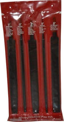 Simonds File - 5 Piece American Pattern File Set - 8" Long, Bastard Coarseness, Set Includes Flat, Half Round, Mill, Round, Square - Industrial Tool & Supply