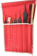 Simonds File - 7 Piece American Pattern File Set - 8", 10", 12", 14" Long, Bastard/Smooth Coarseness, Set Includes Half Round, Mill - Industrial Tool & Supply