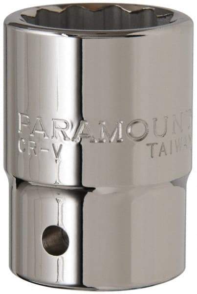 Paramount - 1-1/16", 3/4" Drive, Standard Hand Socket - 12 Points, 2" OAL - Industrial Tool & Supply