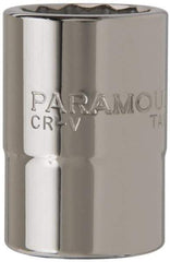 Paramount - 3/4" Drive, Standard Hand Socket - 12 Points, 2-13/64" OAL, Steel, Chrome Finish - Industrial Tool & Supply