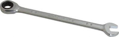 Paramount - 3/8" 12 Point Ratcheting Combination Wrench - 6-7/32" OAL, Chrome Vanadium Steel, Polished Finish - Industrial Tool & Supply