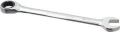Paramount - 11/16" 12 Point Ratcheting Combination Wrench - 9-3/4" OAL, Chrome Vanadium Steel, Polished Finish - Industrial Tool & Supply