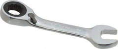 Paramount - 1/2" 12 Point Offset Combination Wrench - 15° Offset Angle, 4-9/32" OAL, Chrome Vanadium Steel, Polished Finish - Industrial Tool & Supply