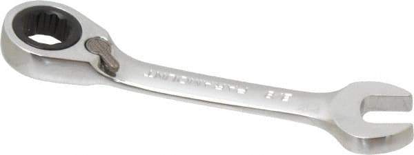 Paramount - 3/8" 12 Point Offset Combination Wrench - 15° Offset Angle, 3-1/8" OAL, Chrome Vanadium Steel, Polished Finish - Industrial Tool & Supply