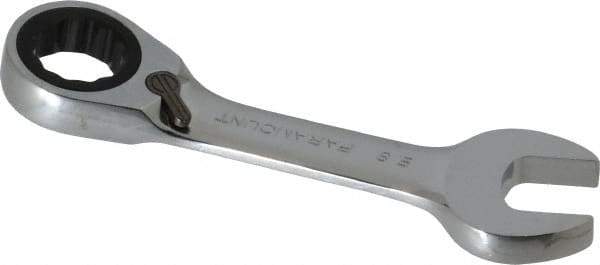 Paramount - 5/8" 12 Point Offset Combination Wrench - 15° Offset Angle, 4-7/8" OAL, Chrome Vanadium Steel, Polished Finish - Industrial Tool & Supply