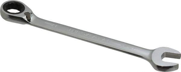 Paramount - 17mm 12 Point Combination Wrench - 15° Head Angle, 8-57/64" OAL, Chrome Vanadium Steel, Polished Finish - Industrial Tool & Supply